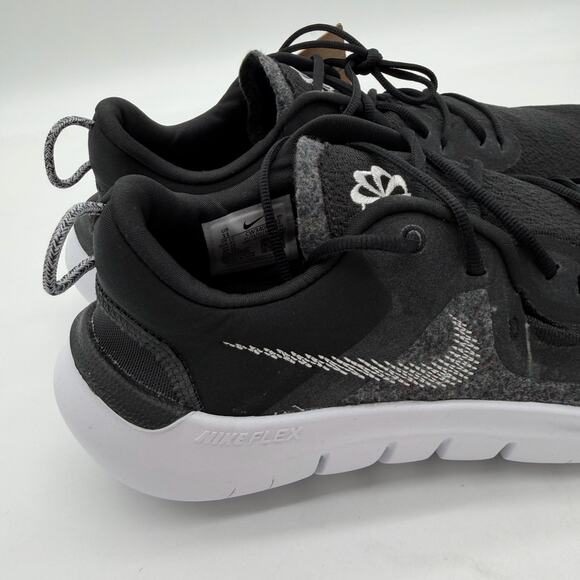 Nike Flex Run 2021 Black White Active Mens 11 Running Cushion Shoes CW3408-002 main image 7